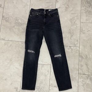 rag & bone Women's Nina high rise ankle cigarette jeans size 24